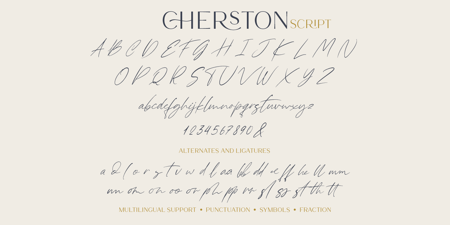 Example font Cherston #2